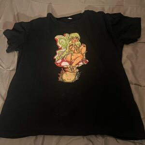 size M fairy graphic tee